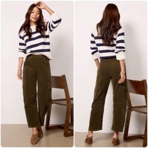 Citizens of Humanity Marcelle Low Slung Easy Cargo Corduroy Green/Brown 25